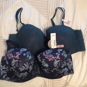 FLORAL la vie en rose bra! size 38D